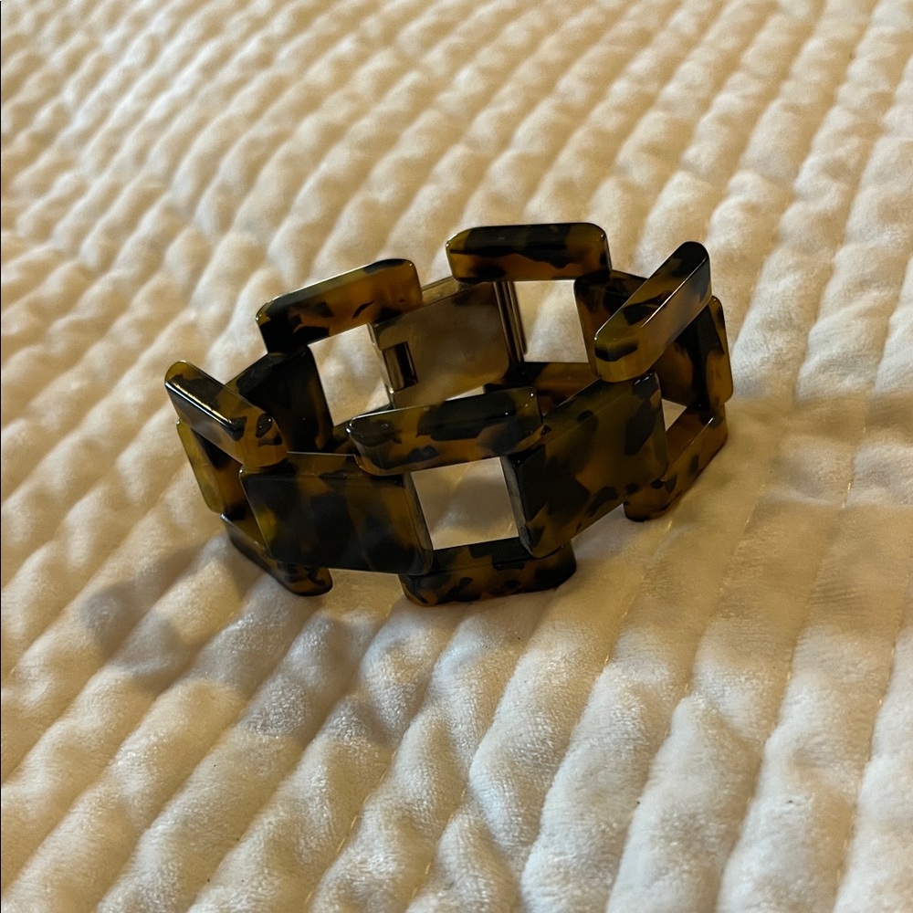 J Crew Tortoise Shell Link Bracelet